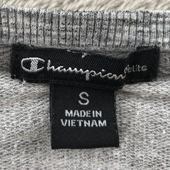 Champion Women Tunic Sweatshirt Small Pullover Elite Gray Long Sleeve Top Knit - Picture 10 of 10